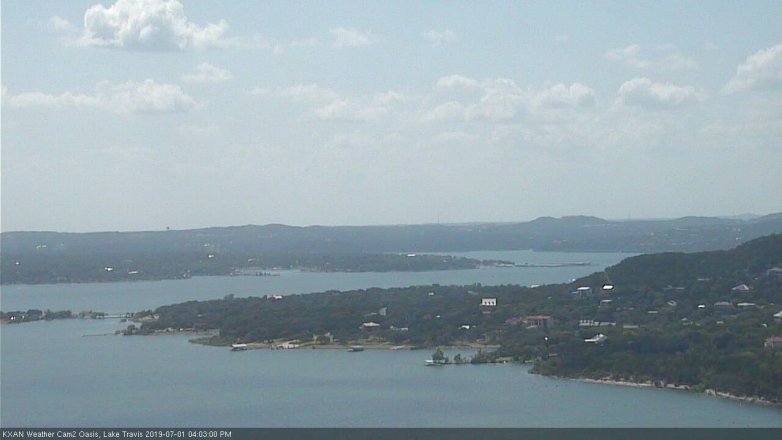 Lake Travis webcam, July 1, 2019 3:05 PM CT