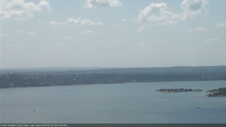Lake Travis webcam, July 1, 2019 3:20 PM CT
