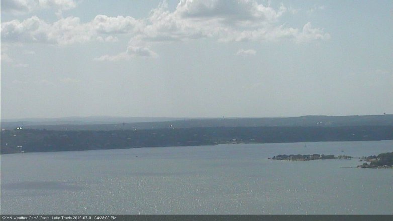 Lake Travis webcam, July 1, 2019 3:30 PM CT