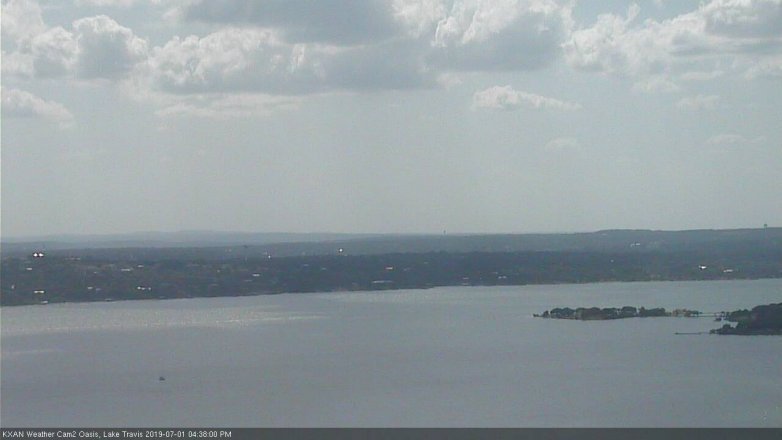 Lake Travis webcam, July 1, 2019 3:40 PM CT