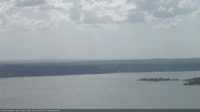 Lake Travis webcam, July 1, 2019 3:45 PM CT