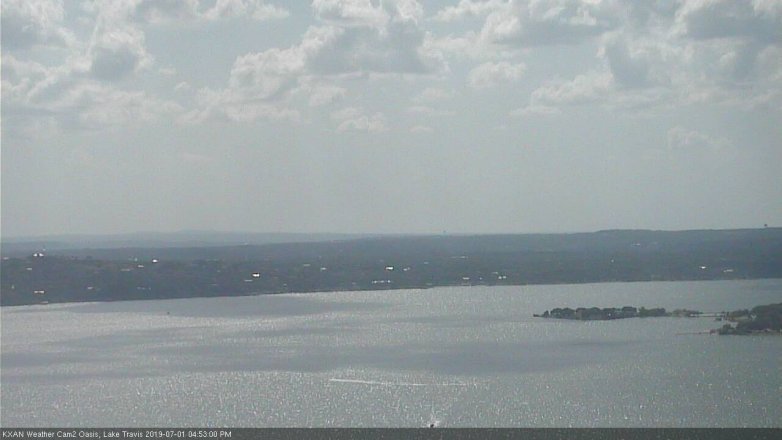 Lake Travis webcam, July 1, 2019 3:55 PM CT
