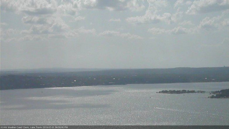 Lake Travis webcam, July 1, 2019 4:00 PM CT