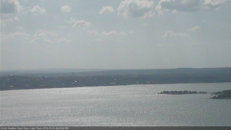 Lake Travis webcam, July 1, 2019 4:10 PM CT