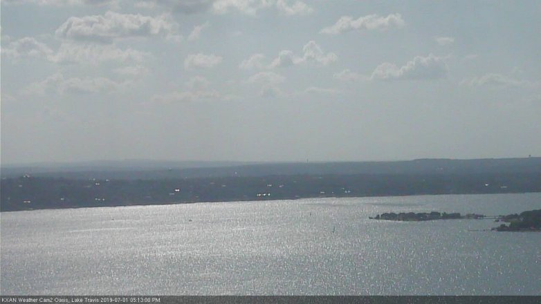 Lake Travis webcam, July 1, 2019 4:15 PM CT