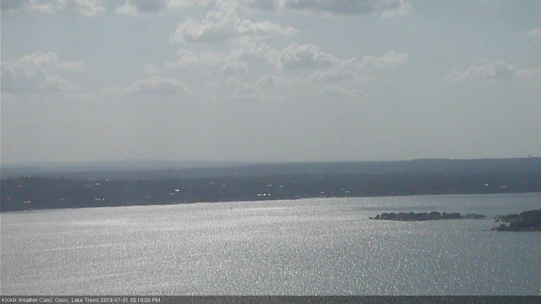 Lake Travis webcam, July 1, 2019 4:20 PM CT