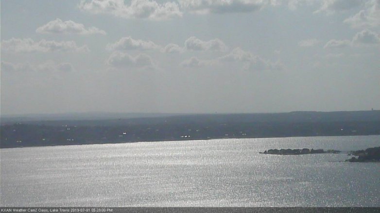 Lake Travis webcam, July 1, 2019 4:30 PM CT