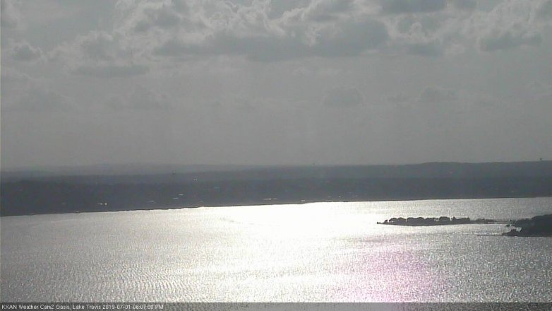 Lake Travis webcam, July 1, 2019 5:10 PM CT