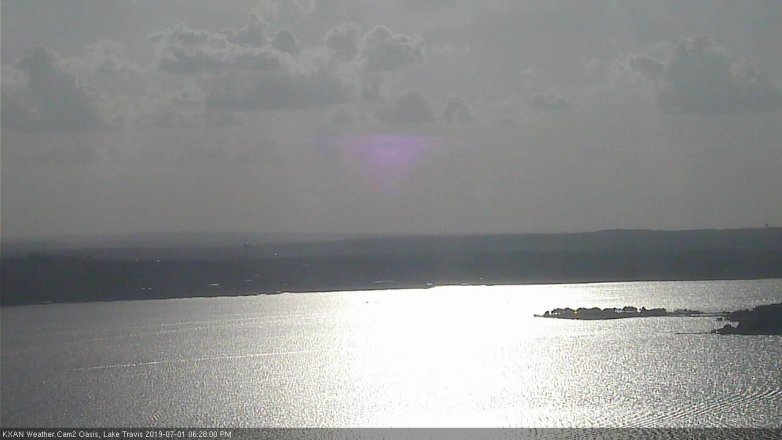 Lake Travis webcam, July 1, 2019 5:30 PM CT
