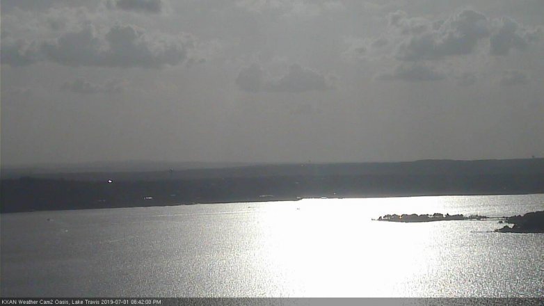 Lake Travis webcam, July 1, 2019 5:45 PM CT