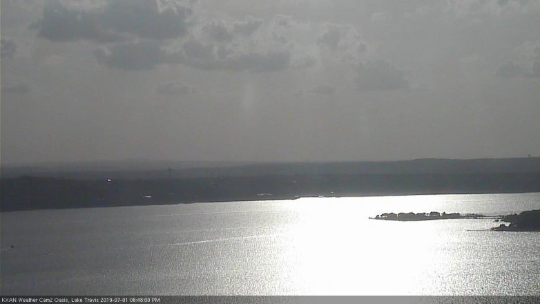 Lake Travis webcam, July 1, 2019 5:50 PM CT