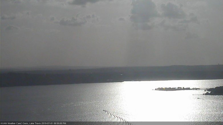 Lake Travis webcam, July 1, 2019 6:00 PM CT