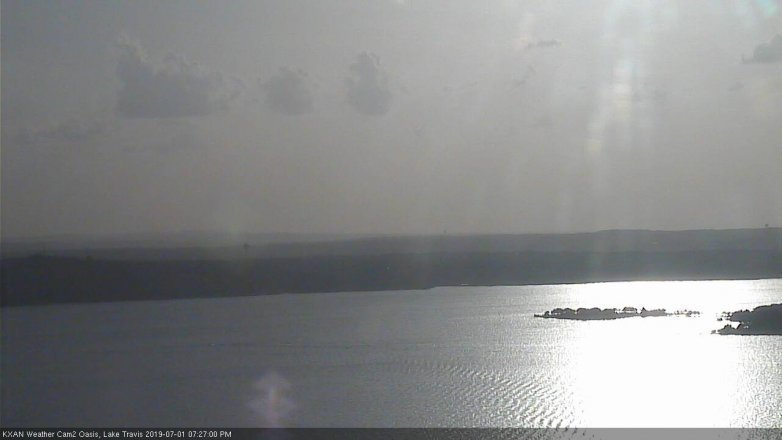 Lake Travis webcam, July 1, 2019 6:30 PM CT