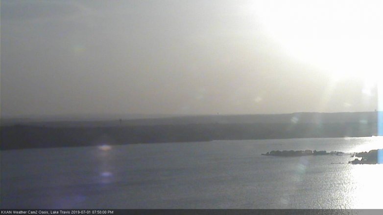 Lake Travis webcam, July 1, 2019 7:00 PM CT
