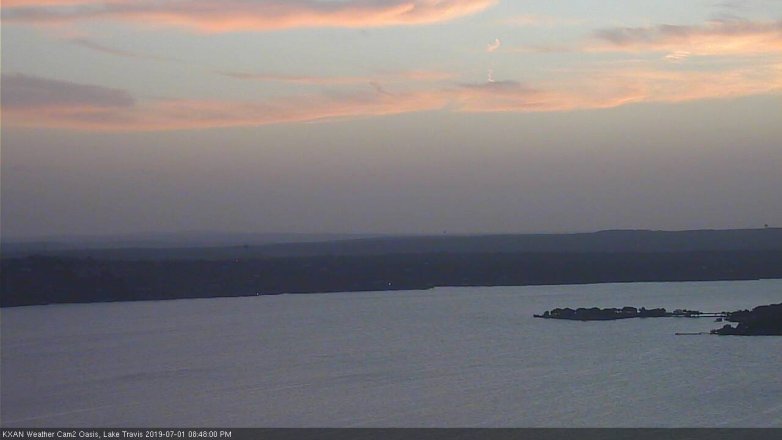 Lake Travis webcam, July 1, 2019 7:50 PM CT