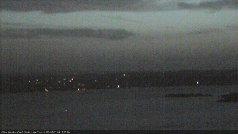 Lake Travis webcam, July 1, 2019 8:20 PM CT
