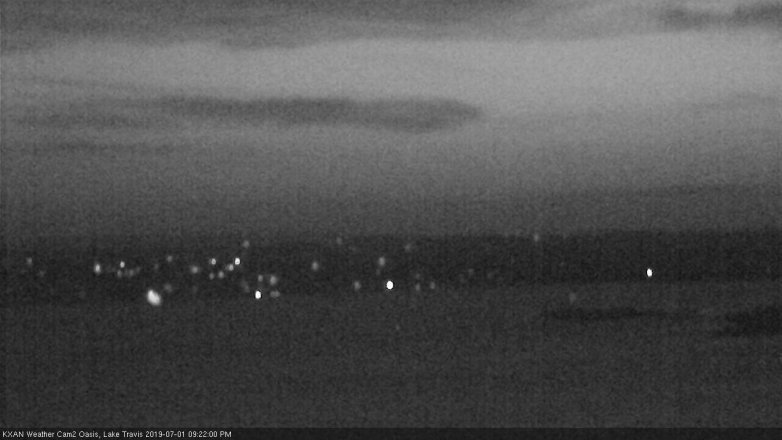 Lake Travis webcam, July 1, 2019 8:25 PM CT