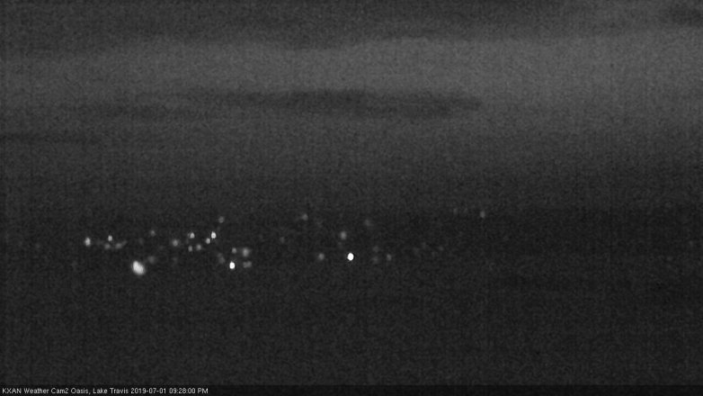 Lake Travis webcam, July 1, 2019 8:30 PM CT