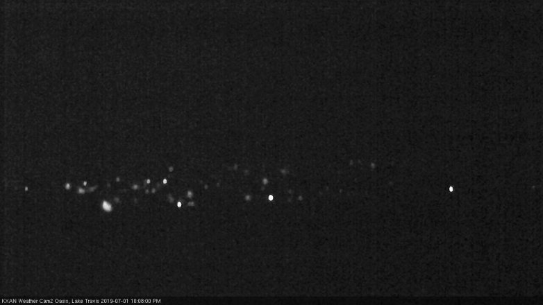 Lake Travis webcam, July 1, 2019 9:10 PM CT