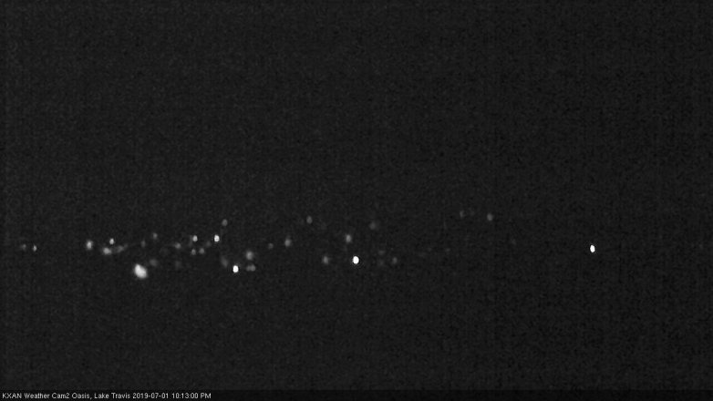 Lake Travis webcam, July 1, 2019 9:15 PM CT