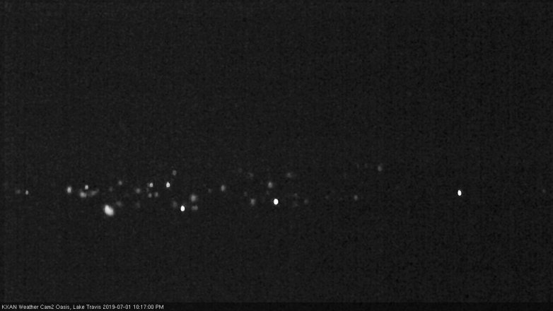 Lake Travis webcam, July 1, 2019 9:20 PM CT