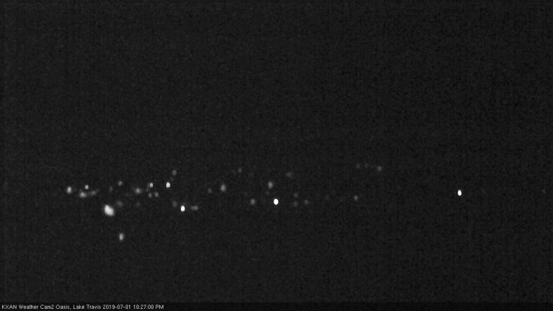 Lake Travis webcam, July 1, 2019 9:30 PM CT