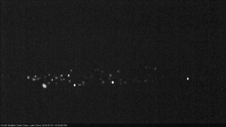Lake Travis webcam, July 1, 2019 9:40 PM CT
