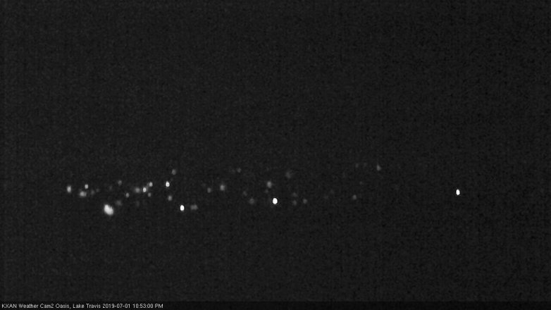 Lake Travis webcam, July 1, 2019 9:55 PM CT