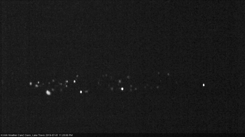 Lake Travis webcam, July 1, 2019 10:30 PM CT