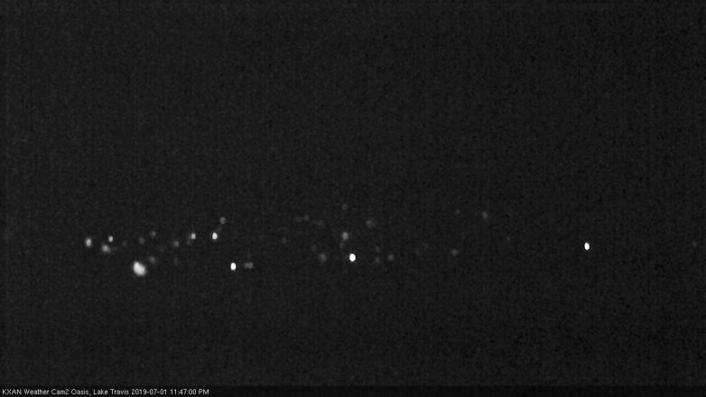 Lake Travis webcam, July 1, 2019 10:50 PM CT