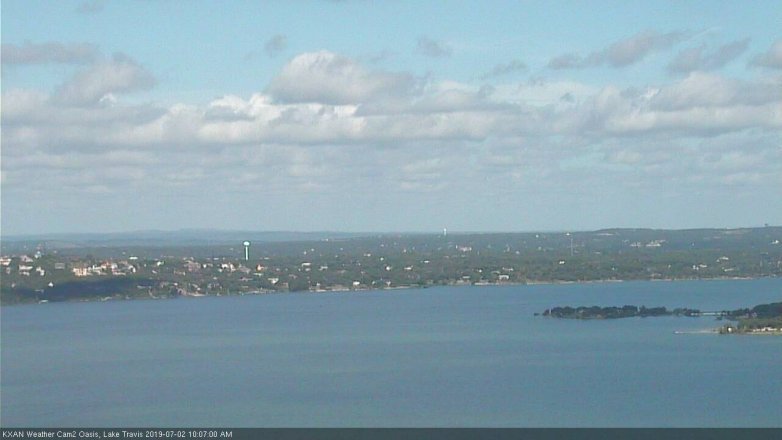 Lake Travis webcam, July 2, 2019 9:10 AM CT