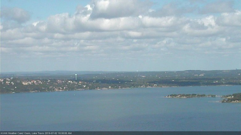 Lake Travis webcam, July 2, 2019 9:40 AM CT