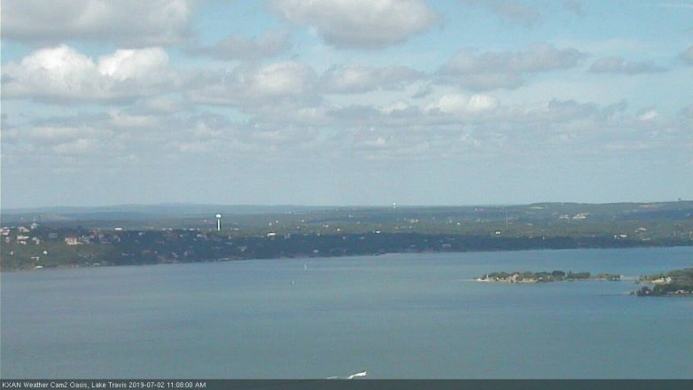 Lake Travis webcam, July 2, 2019 10:10 AM CT