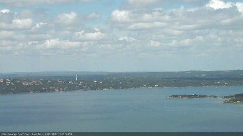 Lake Travis webcam, July 2, 2019 11:15 AM CT