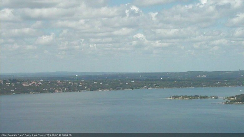 Lake Travis webcam, July 2, 2019 11:25 AM CT