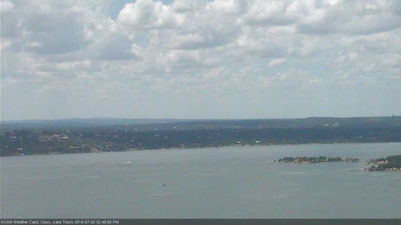 Lake Travis webcam, July 2, 2019 1:50 PM CT