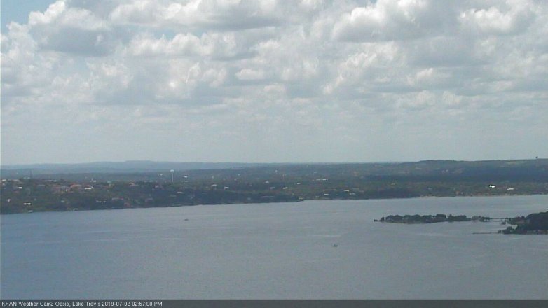 Lake Travis webcam, July 2, 2019 2:00 PM CT