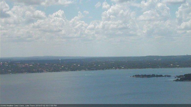 Lake Travis webcam, July 2, 2019 2:20 PM CT