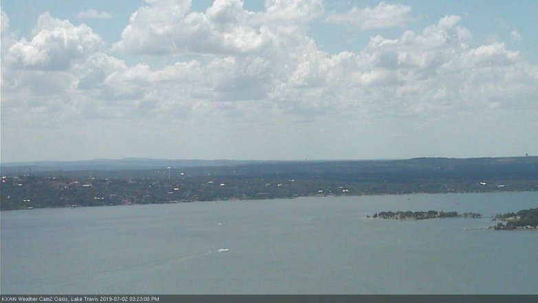 Lake Travis webcam, July 2, 2019 2:25 PM CT
