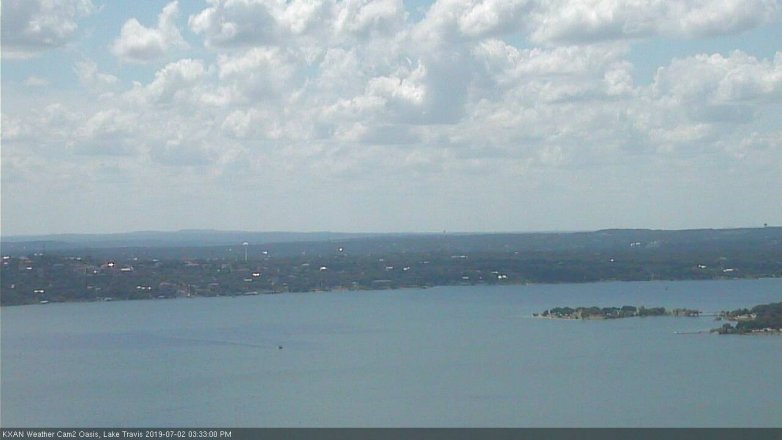 Lake Travis webcam, July 2, 2019 2:35 PM CT