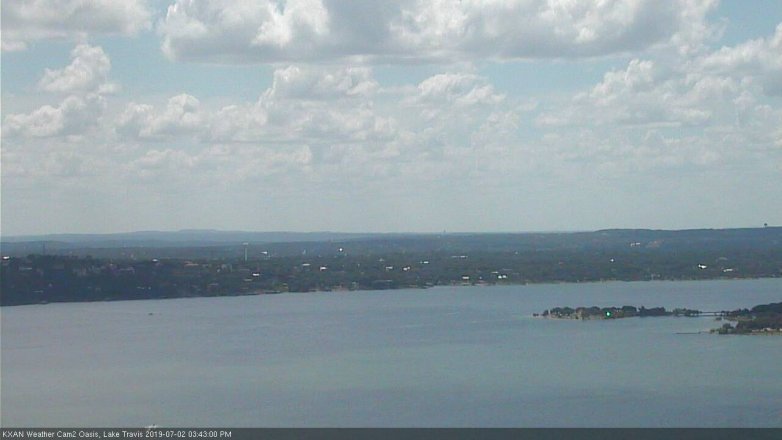 Lake Travis webcam, July 2, 2019 2:45 PM CT