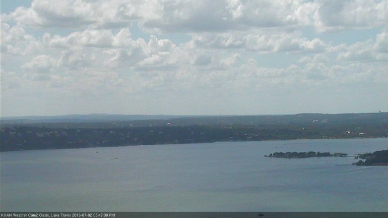 Lake Travis webcam, July 2, 2019 2:50 PM CT