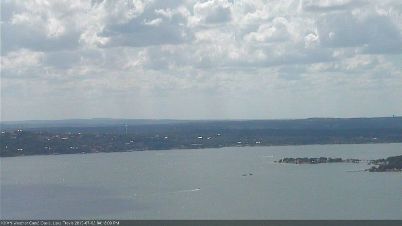 Lake Travis webcam, July 2, 2019 3:15 PM CT