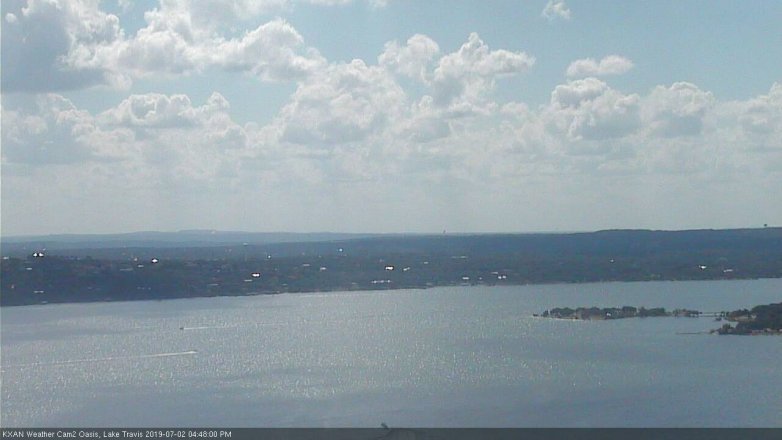 Lake Travis webcam, July 2, 2019 3:50 PM CT