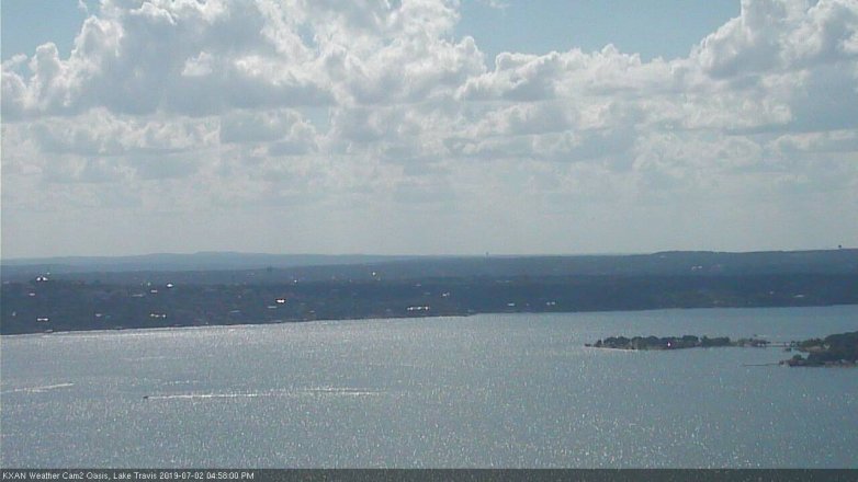 Lake Travis webcam, July 2, 2019 4:00 PM CT