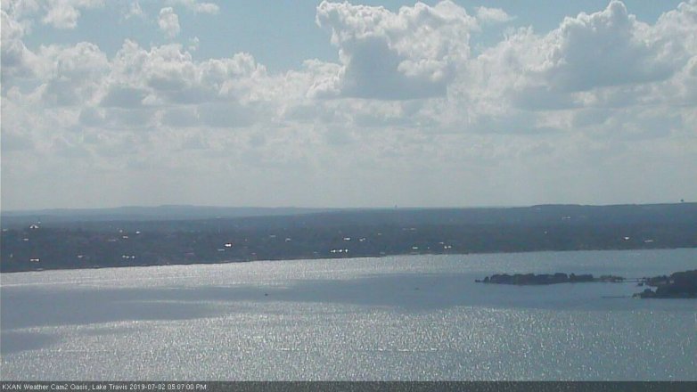 Lake Travis webcam, July 2, 2019 4:10 PM CT