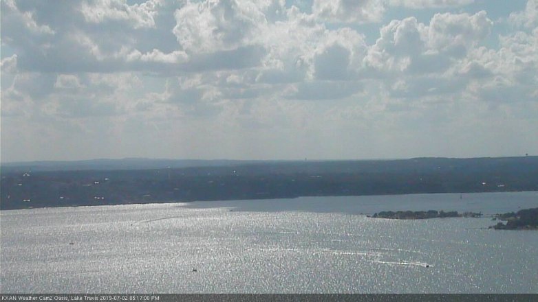 Lake Travis webcam, July 2, 2019 4:20 PM CT