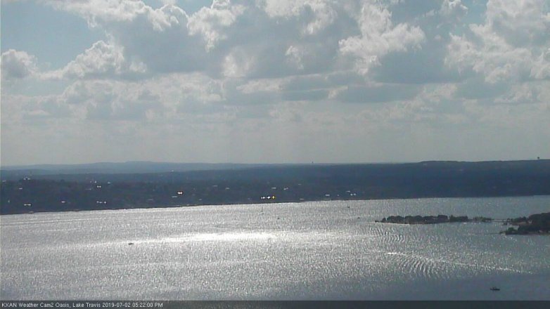 Lake Travis webcam, July 2, 2019 4:25 PM CT