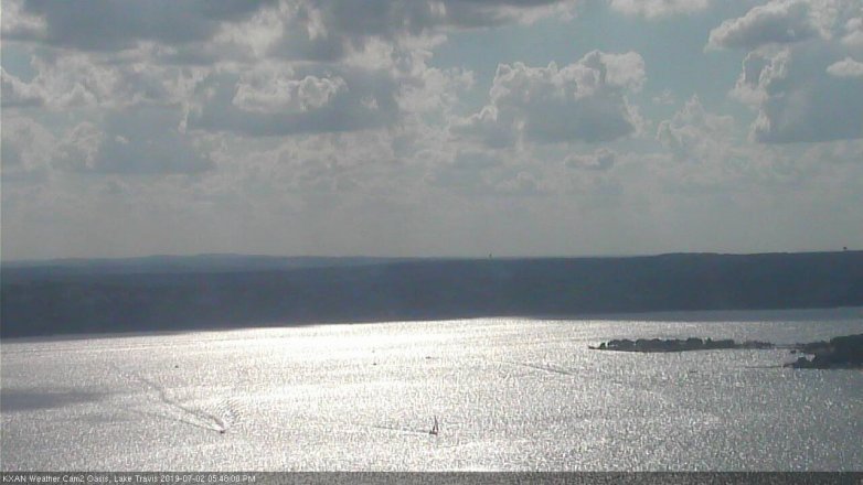 Lake Travis webcam, July 2, 2019 4:50 PM CT
