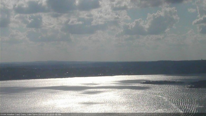 Lake Travis webcam, July 2, 2019 4:55 PM CT